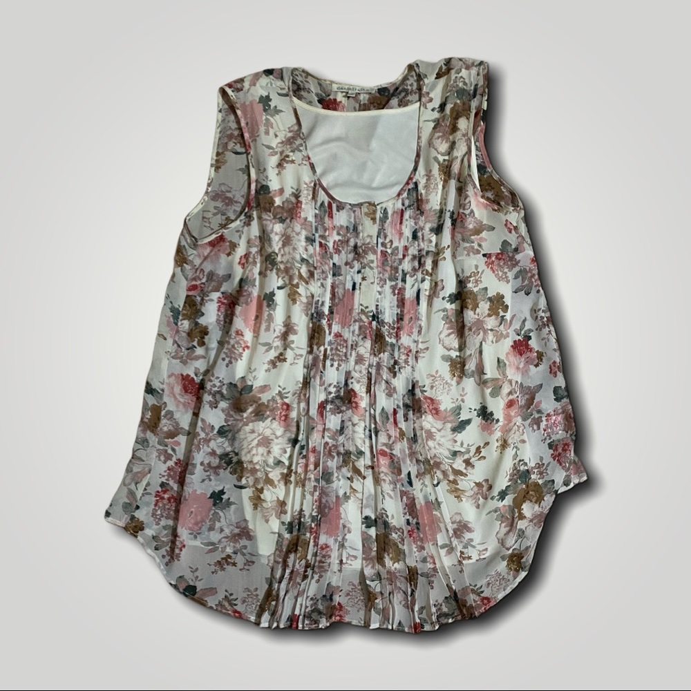 Daniel Rainn floral loose fitting tank size 1X